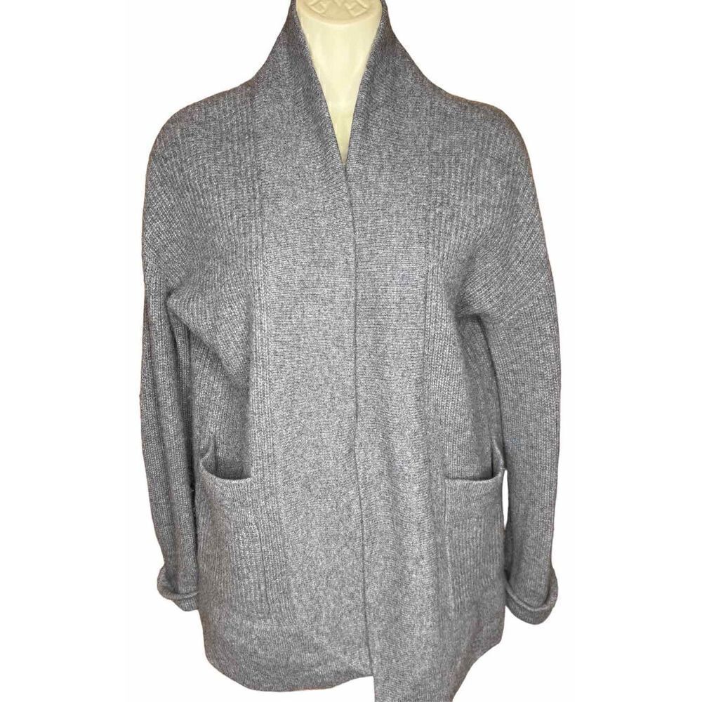 Goat 100% Cashmere Long Open Front Cardigan Small